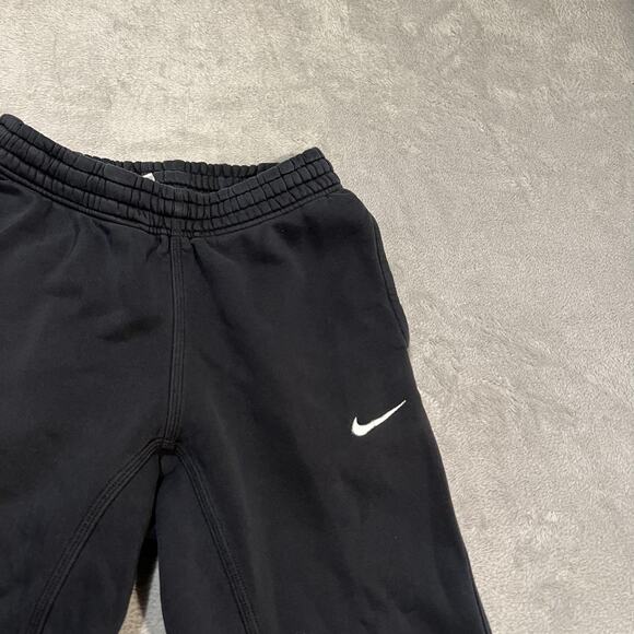 Nike Sportswear Club Fleece Pants Mens Small Black Joggers Swoosh Sweatpants - Picture 3 of 12